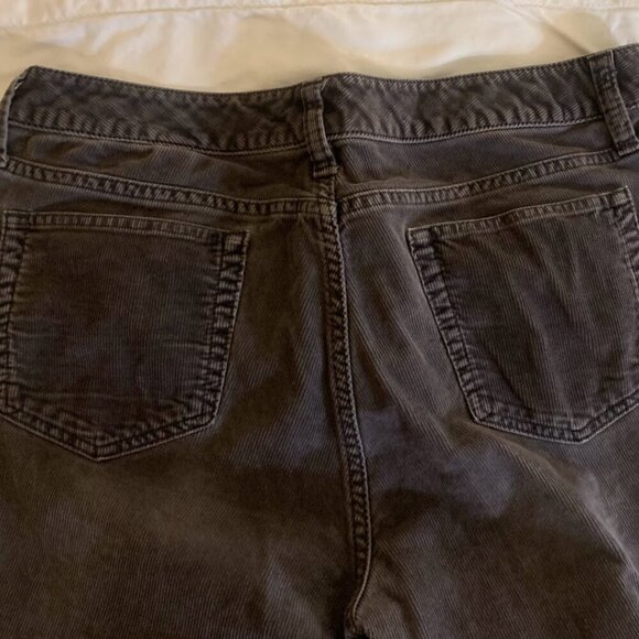 Vintage Eddie Bauer Corduroy pants - Gray 10R - Flare/Boot - Picture 2 of 5